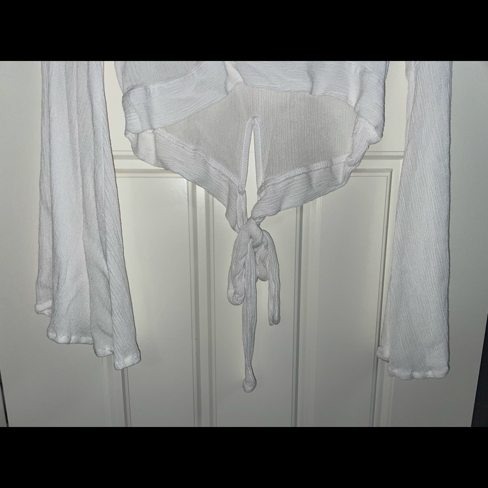 White flowy shirt